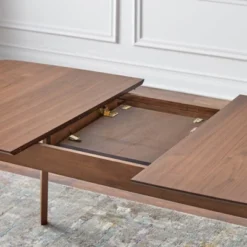 5pc Wave Rectangular Dining Set Walnut/Blue - Buylateral -Online Furniture Store GUEST 001c9334 950d 4f4f bb20 74cfe5ef96ed