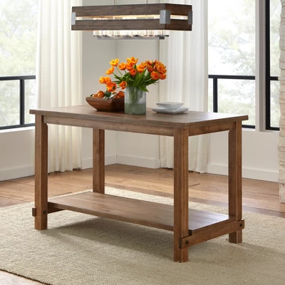 Hathaway Nailhead Counter Height Dining Table Driftwood - Buylateral 1 Hathaway Nailhead Counter Height Dining Table Driftwood - Buylateral