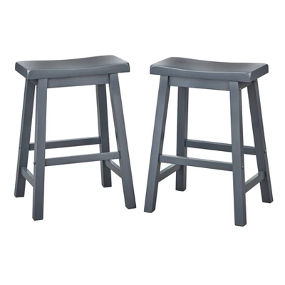 Set Of 2 24" Belfast Saddle Stools - Buylateral 7 Set Of 2 24" Belfast Saddle Stools - Buylateral - Image 7