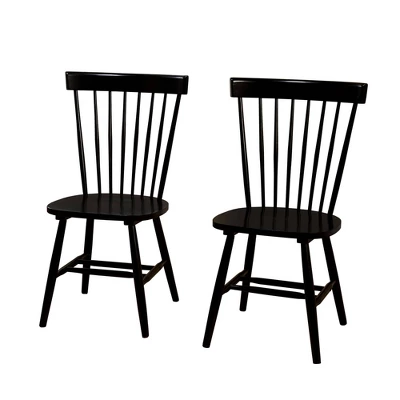 Set Of 2 Venice High Back Contemporary Windsor Dining Chairs - Buylateral 3 Set Of 2 Venice High Back Contemporary Windsor Dining Chairs - Buylateral - Image 3