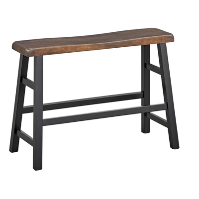 4pc Galena Counter Height Dining Set Walnut/Black - Buylateral 5 4pc Galena Counter Height Dining Set Walnut/Black - Buylateral - Image 5