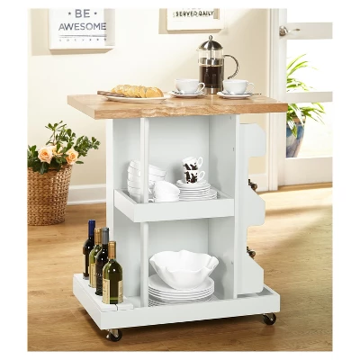 Hampton Kitchen Cart White - Buylateral 2 Hampton Kitchen Cart White - Buylateral - Image 2
