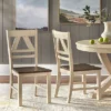 Set Of 2 Vintner Dining Chairs Antique White - Buylateral