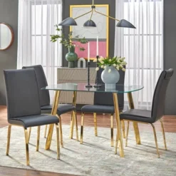 Uptown Dining Table Glass/Gold Metal - Buylateral -Online Furniture Store GUEST 3ac55a59 8d81 4347 9ca6 ef184b7d353a