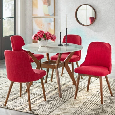 5pc Saville Dining Set Red - Buylateral 1 5pc Saville Dining Set Red - Buylateral