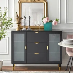 Kragen Sideboard Black - Buylateral