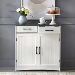 Dalton 2 Door Buffet Cabinet White/Charcoal Gray - Buylateral 9 Dalton 2 Door Buffet Cabinet White/Charcoal Gray - Buylateral -Online Furniture Store GUEST 480b053e 1b6b 40ee a27f b4896ea1b1ba