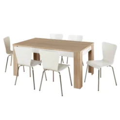 Mandy Dining Set Natural/White - Buylateral -Online Furniture Store GUEST 5093002b a598 44a3 95bd 1fe4bbe020e2