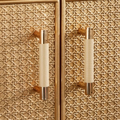 Lati Rattan Door Buffet Antique White/Natural - Buylateral 5 Lati Rattan Door Buffet Antique White/Natural - Buylateral - Image 5