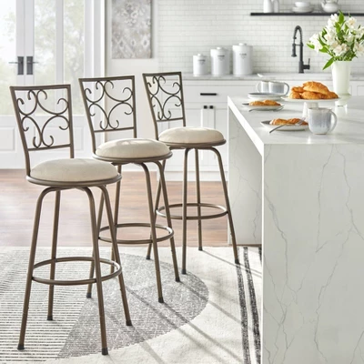 Set Of 3 Claremont Adjustable Height Swivel Barstools Black - Buylateral -Online Furniture Store GUEST 5465c62b 62fa 4d01 b23e a883adcb1921