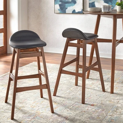 Set Of 2 30" Mid-Century Modern Barstools - Buylateral 1 Set Of 2 30" Mid-Century Modern Barstools - Buylateral
