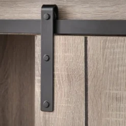 71" Glasbern Tall Farmhouse Barn Door Bookcase Weathered Gray - Buylateral -Online Furniture Store GUEST 74ea3b26 8b0b 4016 beed 68b48e90a1bb