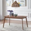 Wave Rectangular Butterfly Dining Table Walnut - Buylateral