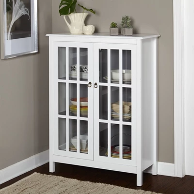 Portland Tall Cabinet White/Gray - Buylateral 1 Portland Tall Cabinet White/Gray - Buylateral