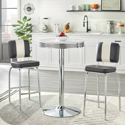 Set Of 2 30" Raleigh Retro Counter Height Barstools - Buylateral 2 Set Of 2 30" Raleigh Retro Counter Height Barstools - Buylateral - Image 2