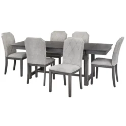 Riga Expandable Dining Set Gray - Buylateral 19 Riga Expandable Dining Set Gray - Buylateral -Online Furniture Store GUEST 7724038d 5058 49fb 9bfa 5e004905e91a