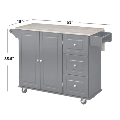 Aspen Kitchen Cart - Buylateral 4 Aspen Kitchen Cart - Buylateral - Image 4