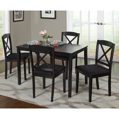 5pc Mason Rectangular Crossback Dining Set - Buylateral 1 5pc Mason Rectangular Crossback Dining Set - Buylateral