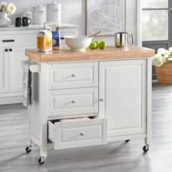 Monterey Kitchen Cart White - Buylateral -Online Furniture Store GUEST 85eae7bf 7cec 4e5b 9043 ed0fa80eef24