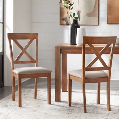 Set Of 2 Verdon Dining Chairs Driftwood - Buylateral 1 Set Of 2 Verdon Dining Chairs Driftwood - Buylateral
