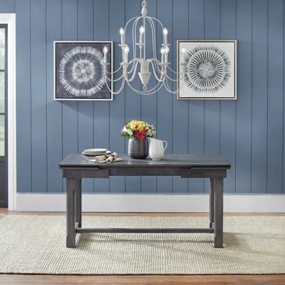 Riga Expandable Dining Set Gray - Buylateral 6 Riga Expandable Dining Set Gray - Buylateral - Image 6