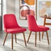Set Of 2 Saville Dining Chairs Red - Buylateral