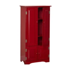 Tall Storage Cabinet Red - Buylateral -Online Furniture Store GUEST 9bcff1b5 1693 4f86 8f99 d4cf2a24a749