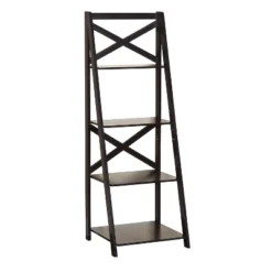 56" 4 Tier Crossback Shelf - Buylateral -Online Furniture Store GUEST a7d7af08 734a 40bc 9a21 476de5489473