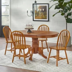 Farmhouse Extendable Dining Table Wood/Oak - Buylateral -Online Furniture Store GUEST aded85e7 24bb 4972 a80f 0822c89ced4f