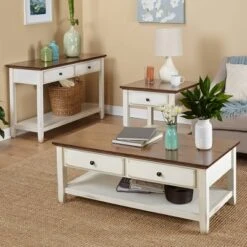 Charleston Sofa Table Off White/Chestnut - Buylateral -Online Furniture Store GUEST b6183ef3 6e76 42dd 9543 b0dbcfc6f7fc