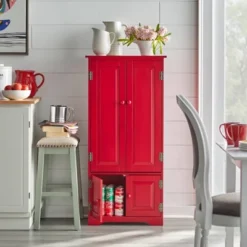 Tall Storage Cabinet Red - Buylateral -Online Furniture Store GUEST b6225fdd 5446 4927 9b8e f27aedef0357