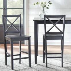 Set Of 2 30" Virginia Cross Back Chairs - Buylateral -Online Furniture Store GUEST ba159a75 7125 4b85 884b a1903368aca1