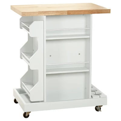 Hampton Kitchen Cart White - Buylateral 1 Hampton Kitchen Cart White - Buylateral