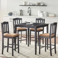 5Pc Contemporary Tribeca Counter Height Dining Set - Buylateral -Online Furniture Store GUEST c40ccc80 62a1 4f47 94d5 caf07b5afc71