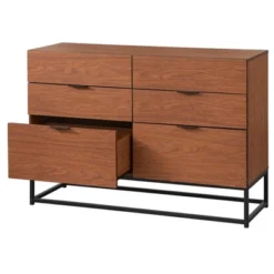 Noble 6 Drawers Dresser Walnut - Buylateral -Online Furniture Store GUEST c6fc4f48 25ea 4774 8a05 984087dbf6e0