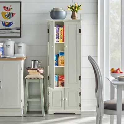 Extra Tall Antique Cabinet White - Buylateral 2 Extra Tall Antique Cabinet White - Buylateral - Image 2