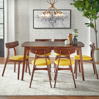 7pc Archer Rectangular Dining Set - Buylateral 1 7pc Archer Rectangular Dining Set - Buylateral