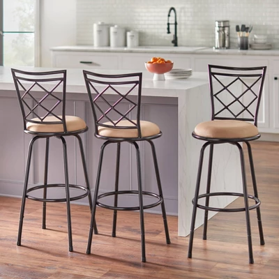 Set Of 3 Avery Adjustable Metal Barstool - Buylateral -Online Furniture Store GUEST df7df5b1 265b 419b 9eb4 c3c75590563a