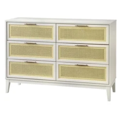 Andros 6 Drawer Dresser With Faux Cane Drawer Fronts - Buylateral -Online Furniture Store GUEST e25486b7 d645 4502 a14f 2594bad7a434