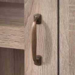 71" Glasbern Tall Farmhouse Barn Door Bookcase Weathered Gray - Buylateral -Online Furniture Store GUEST e9aa96de 6b19 4165 8e65 a81cde6081cd