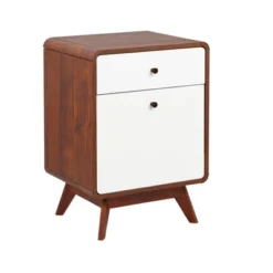 Cassie 2 Drawer File Cabinet White/Walnut - Buylateral -Online Furniture Store GUEST f1b80f51 138c 45b3 8bd3 c78f65bba9be