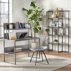 Vermillion Desk With Hutch Black/Gray - Buylateral 7 Vermillion Desk With Hutch Black/Gray - Buylateral -Online Furniture Store GUEST f426639e dd9e 4096 be7c 28bc4cc0e16c