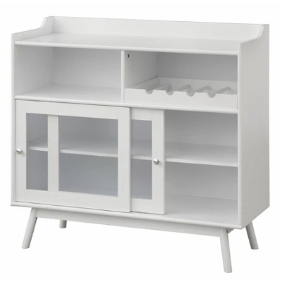 Dublin Bar Cabinet With Sliding Glass Doors White - Buylateral 5 Dublin Bar Cabinet With Sliding Glass Doors White - Buylateral - Image 5